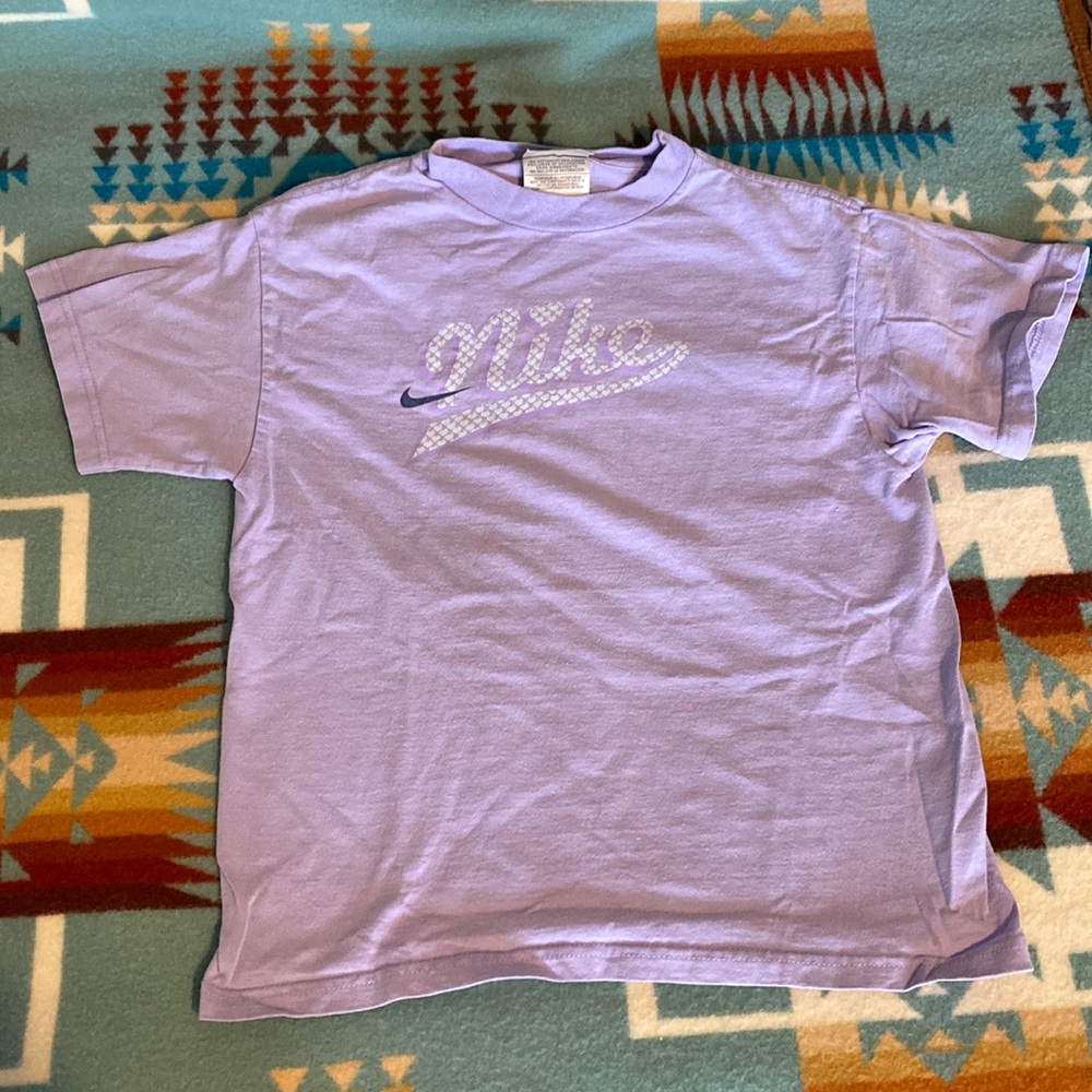 Nike Lavender and Sky Blue Heart T-Shirt